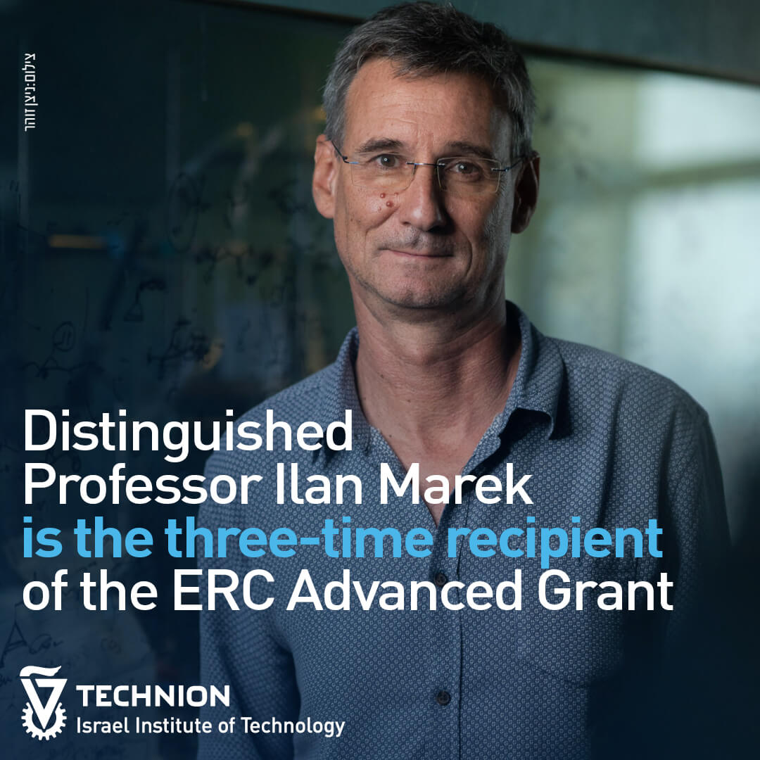We wanted to share a moment of pride and inspiration, and to congratulate Distinguished Professor Ilan Marek on receiving the ERC Advanced Grant for the third time. The official announcement was published yesterday.
